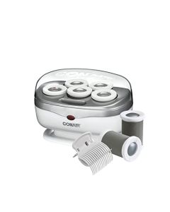 Conair Instant Heat Travel 1.5-Inch Hot Rollers, White, Set of 5