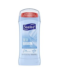 Suave Antiperspirant Deodorant 24-hour Odor and Wetness Protection Shower Fresh Deodorant for Women 2.6 oz, Package may vary