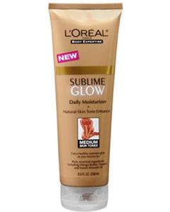 L'Oreal Paris Sublime Bronze Glow Daily Moisturizer and Natural Skin Tone Enhancer, Medium Skin Tones, 8 fl. Oz