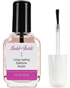 Model in a Bottle Eyebrow Sealer with Mascara and brush applicator for flawless eyebrows all day