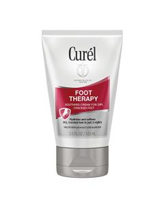 Curel Foot Therapy Cream, 3.5 oz Soothing Lotion for Dry Cracked Feet, Quick Absorbing, with Shea Butter, Coconut Milk, and Vitamin E2