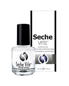Seche Vite Dry Fast Top Nail Coat, Clear - .5 oz. oz