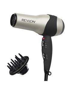 Revlon Turbo Hair Dryer | 1875 Watts of Maximum Shine, Fast Dry (Silver)