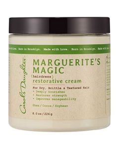 Carol's Daughter Marguerite's Magic Restorative Conditioning Cream for Thick Curly Natural Hair- Hair Moisturizer for Dry, Damaged Hair – Made with Shea and Cocoa Butter, 8 oz