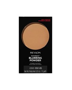 Face Powder by Revlon, PhotoReady Blurring Face Makeup, Longwear Medium- Full Coverage with Flawless Finish, Shine & Oil Free, Fragrance Free, 030 Medium Deep, 0.30 Oz