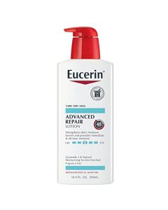 Eucerin Advanced Repair Body Lotion, Unscented Body Lotion for Dry Skin, 16.9 Fl Oz Pump Bottle