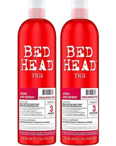 Bed Head by TIGI Urban Antidotes Resurrection Shampoo and Conditioner for Damaged Hair 25.36 fl oz 2 count
