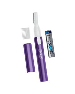 Wahl Clean & Confident Female Battery Pen Trimmer & Detailer with Rinseable Blades for Eyebrows, Facial Hair, & Bikini Lines - Hygienic Grooming & Easy Cleaning with Battery Included - Model 5640-100