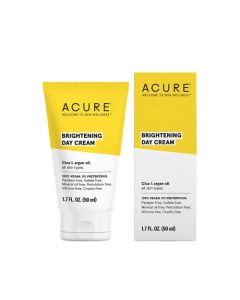 ACURE Brightening Day Cream | 100% Vegan | For A Brighter Appearance | Cica & Argan Oil - Moisturizes, Fights Dullness & Improves Skin's Appearance | All Skin Types | 1.7 Fl Oz