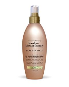OGX Ever Straightening + Brazillian Keratin Therapy Flat Iron Spray, 6 Ounce