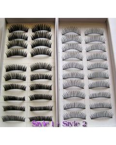 20 Pairs Regular Long and Thick Eyelashes Style 1 and 2