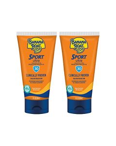 Banana Boat Sport Ultra SPF 30 Sunscreen Lotion, 3oz | Travel Size Sunscreen, Banana Boat Sunscreen SPF 30 Lotion, Oxybenzone Free Sunscreen, Sunblock Lotion Sunscreen SPF 30, 3oz each Twin Pack