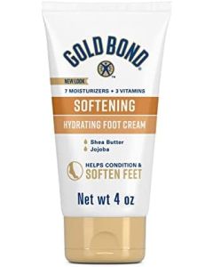 Gold Bond Softening Foot Cream, 4 oz., With Shea Butter to Soften Rough & Dry Feet