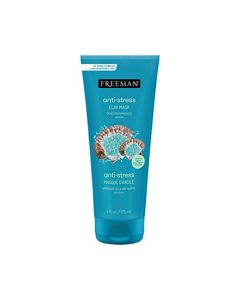 FREEMAN Dead Sea Minerals Anti-Stress Clay Facial Mask, Hydrating & Clarifying, Clears Pores, Face Mask With Lavender & Bergamot For Radiant Skin, Skin Types, 6 fl. oz./175 mL Tube