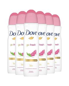 Dove Go Fresh Pomegranate & Lemon Verbena Deodorant Spray 150 ml / 5 oz (6-Pack)