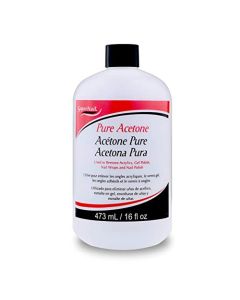 Super Nail Pure Acetone, AS SHOWN 16 Fl Oz