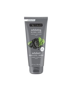 FREEMAN Polishing Charcoal & Black Sugar Facial Gel Mask, Purifies Skin, Not Over-Drying, Polishing Face Mask, Exfoliating, Removes Dead Skin, Skin Types, 6 fl.oz./ 175 mL Tube
