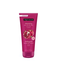 FREEMAN Cleansing Pomegranate Peel-Off Gel Facial Mask, Shrinks Pores, Purifies Skin, Made With 8 Different Antioxidants, Protects Skin, 6 fl. oz./175 ml Tubes
