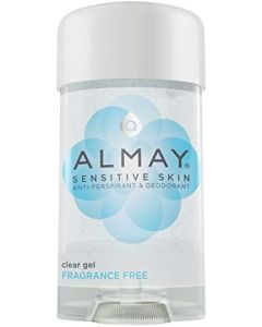 Almay Clear Gel, Anti-Perspirant & Deodorant, Fragrance Free, 2.25-Ounce Stick (Pack of 12)