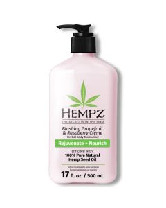 HEMPZ Body Lotion - Grapefruit & Raspberry Crème Daily Moisturizing Cream, Shea Butter Body Moisturizer - Skin Care Products, Hemp Seed Oil - Large