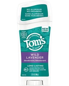 Tom's of Maine Long-Lasting Aluminum-Free Natural Deodorant for Women, Wild Lavender, 2.25 oz. (Packaging May Vary)