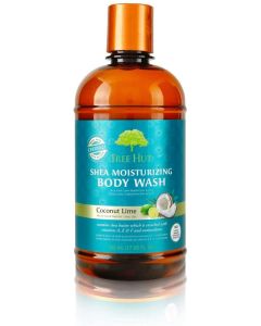 Tree Hut Shea Moisturizing Body Wash Coconut Lime, 17oz, Ultra Hydrating Body Wash for Nourishing Essential Body Care