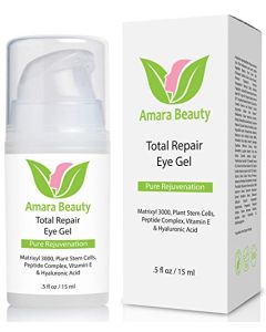 Eye Cream Gel for Dark Circles and Puffiness with Peptides & Hyaluronic Acid.5 fl. oz.