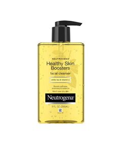 Neutrogena Healthy Skin Boosters Facial Cleanser with Moisturizing Vitamin E and Antioxidant White Tea for Healthy Looking Skin, Oil-Free, 9 fl. oz