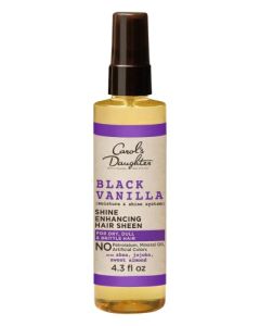 Carol's Daughter Black Vanilla Moisture & Shine Hair Sheen For Dry Hair Dull Hair, Moisture Shine Spray with Shea Butter, Paraben Free Moisturizing Hair Moisturizer, 4.3 fl oz (Packaging May Vary)