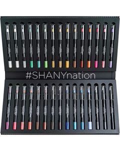 SHANY Multi-Use Chunky Pencils for Eye Shadow, Eyeliner, Lip Liner, Lipstick - W/Vitamin E & Aloe Vera - Set of 30 Colors