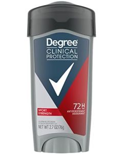 Degree Men Antiperspirant Deodorant For Sweat and Odor Protection Sport Strength Deodorant for Men with MotionSense Technology and 48-Hour Sweat Protection 2.7 oz (Packaging may vary)