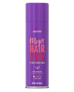 Aussie Hairspray Mega 14 Ounce 24 Hour Flexible Hold (6 Pack)