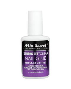 Mia Secret Strong-Jet Brush On Clear Nail Glue 335 - Ideal to adhere crystals over any acrylic and gel surface