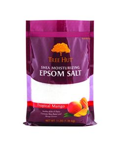 Tree Hut Shea Moisturizing Epsom Salt Tropical Mango, Ultra Hydrating Epsom for Nourishing Essential Body Care, 3 Pound (Pack of 1)