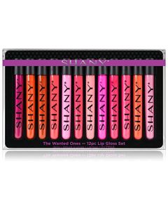SHANY The Wanted Ones - 12 Piece Lip Gloss Set with Aloe Vera and Vitamin E