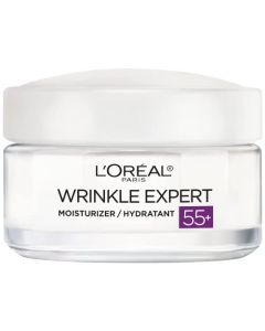 L'Oreal Paris Wrinkle Expert 55+ Anti-Aging Face Moisturizer with Calcium, Non-Greasy, Suitable for Sensitive Skin 1.7 fl. oz