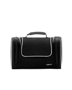 LAVIEVERT Toiletry Bag/Makeup Organizer/Cosmetic Bag/Portable Travel Kit Organizer/Household Storage Pack/Bathroom Storage with Hanging for Business, Vacation, Household - Black