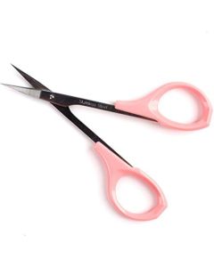 EMILYSTORES 4 Inches Curved Craft Scissors For Eyebrow Eyelash Extensions Stainless Steel 1PC