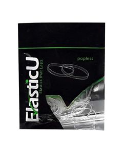 Hair Elastics - STRONG - REUSEABLE - clear Premium Polybands Pack of 70 for Ponytail by ElasticU