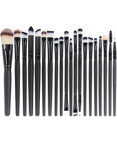 EmaxDesign 20 Pieces Makeup Brush Set Professional Face Eye Shadow Eyeliner Foundation Blush Lip Makeup Brushes Powder Liquid Cream Cosmetics Blending Brush Tool