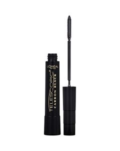 L'Oreal Paris Telescopic Mascara, Carbon Black [935] 0.27 oz (Pack of 4)