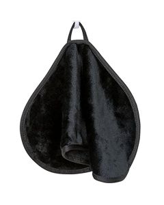 Makeup Remover Face Cleansing Cloth - Chemical-free Microfiber Reusable Facial Clean Towel, Remove Makeup Instantly with Only Water (1 Black)