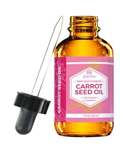 Leven Rose Carrot Seed Oil Pure Unrefined Cold Pressed Moisturizer for Hair Skin and Nails 1 oz