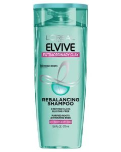 L'Oreal Paris Elvive Extraordinary Clay Rebalancing Shampoo, 12.6 fl; oz; (Packaging May Vary)