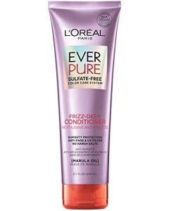 L'Oreal Paris EverPure Sulfate Free Frizz-Defy Conditioner, with Marula Oil, 8.5 Fl; Oz (Packaging May Vary)