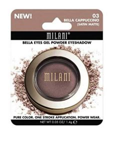 Milani Bella Eyes Gel Powder Eyeshadow, Bella Charcoal, 0.05 Ounce