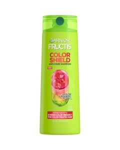 Garnier Fructis Color Shield Shampoo, Fortifying Shampoo for Color Treated Hair, Works on All Types of Hair and Color, Vegan and Paraben Free, 12.5 fl. oz.