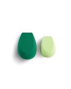 EcoTools Ecofoam Perfect Blender Duo Sponge, Beauty Sponges For Flawless Foundation Coverage, Eco-Friendly Makeup Sponges, Best For Liquid & Cream Makeup Products, Cruelty-Free & Vegan, 2 Piece Set