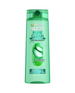 Garnier Fructis Pure Clean Purifying Shampoo, Silicone-Free, 12.5 Fl Oz, 1 Count (Packaging May Vary)