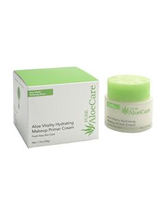 PURE AloeCare Organic Aloe Vera Vitality Hydrating Makeup Primer Cream, Offers Deep Hydration and Skin Loving Botanical Nutrients, Creates an All Day Barrier to Lock in Moisture 1.7 oz (50g)